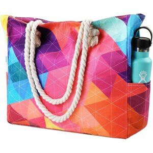 Beach Bag for Women Rainbow